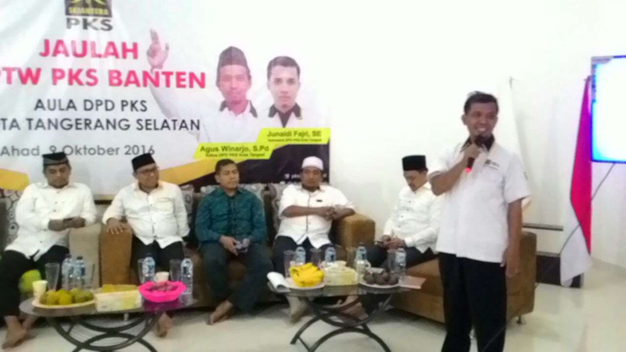 Agus Winarjo Ketua DPD PKS Tangsel Dalam Roadshow DPW PKS Banten. Foto: Humas PKS Tangsel
