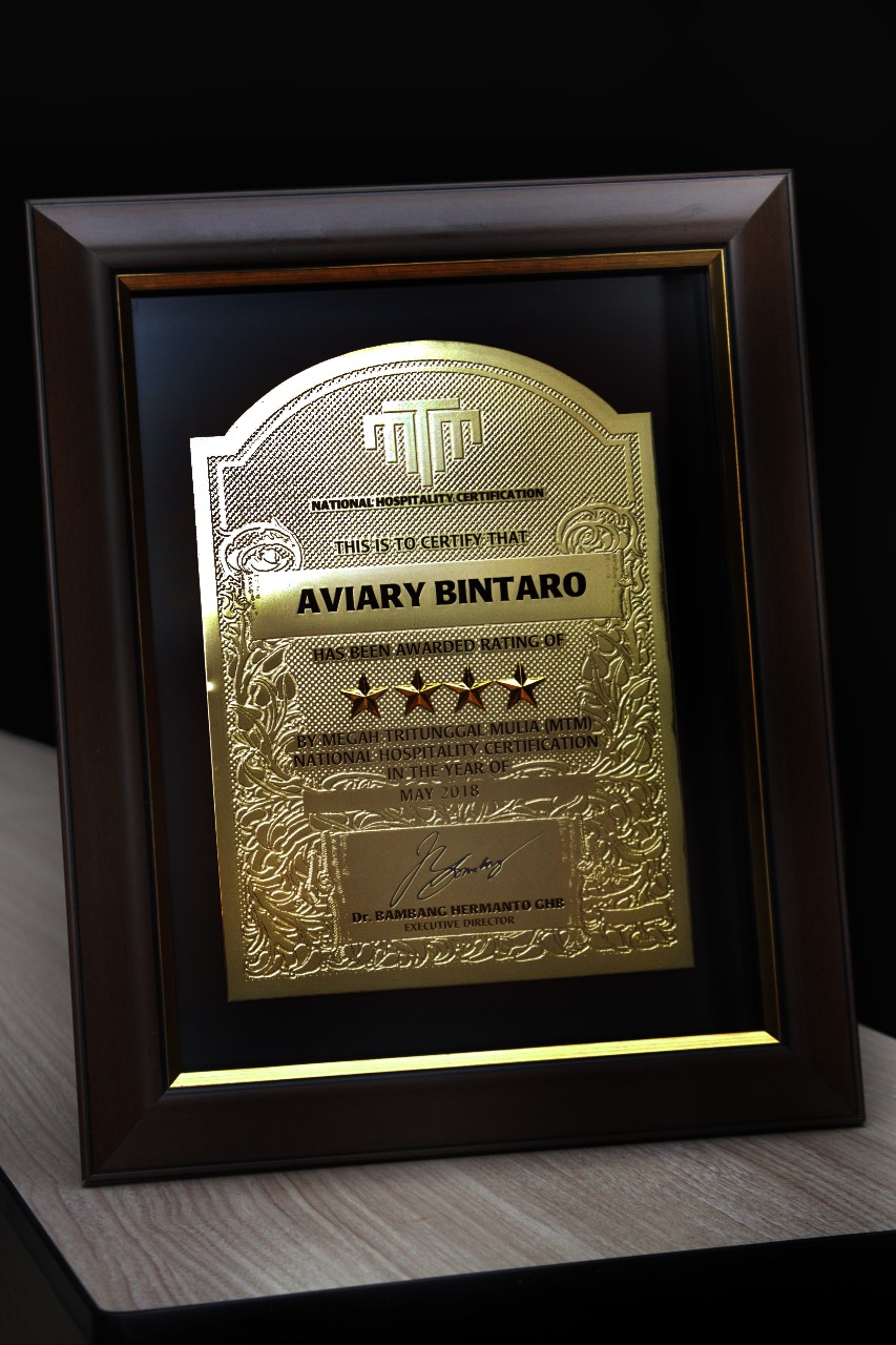  Aviary Bintaro Secara Resmi Mendapat Penghargaan Untuk Hotel Bintang Empat