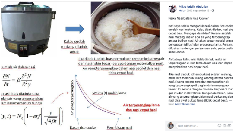 Viral! Nasi di Dalam Rice Cooker Cepat Basi, Teori Fisika Menjelaskan Kenapa Bisa Cepat Basi
