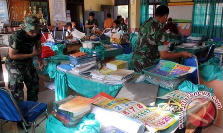 Sekolah Terpencil Di Nagan Raya-Aceh Mendapatkan Bantuan Pengajar Dari Prajurit TNI