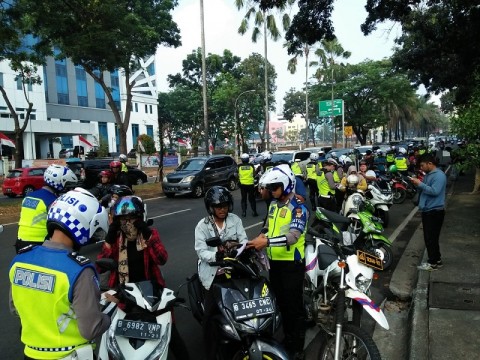 Polisi Tangsel Tindak Ribuan Pelanggar di Operasi Patuh Jaya