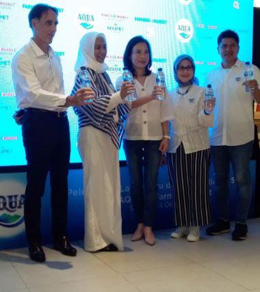 Pertama Kali Danone-Aqua Meluncurkan Laber Baru Dan Pojok Hidrasi Di Farmers Market Summarecon Mal Serpong