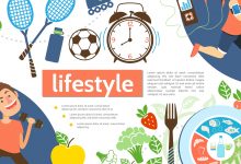 Flat Active Lifestyle Infographic Template