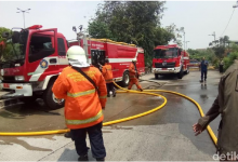 Terjadi Kebakarang di Lantai 25Apartemen Laguna Pluit, 16 Pemadam Kebakaran Dikerahkan