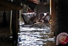 Di Baleendah, Bandung Banjir Tinggi Satu Meter Lebih