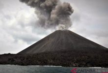 Badan Geologi Mengecek Aktivitas Vulkatik Gunung Anak Krakatau