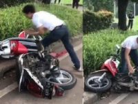 Pemuda Yang Merusak Motor Sendiri Di Serpong Kini Terancam Hukuman 4 Tahun Penjara