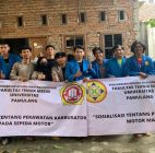 Mahasiswa Tekmes Unpam Sosialisasikan Peawatan Motor Matic di Kelurahan Jagakarsa, Jakarta