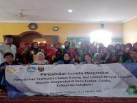 PKM Teknik Industri UNPAM Berikan Penyuluhan Pembuatan Sabun Batang Dari Limbah Minyak Jelantah di Desa Kompa, Cidahu, Sukabumi